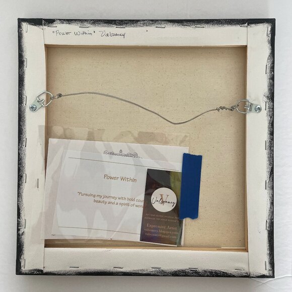 Original Painting Jaguar and Florals Abstract Realism Wall Art Decor - Picture 2 of 2